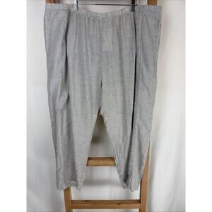 NWT Kleen Desert Khakit Stripe Taper Pant Linen Blend #0817 3X